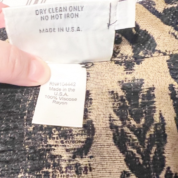 Treadle Design Room VTG Single Breasted Button-Up Long Sleeve Paisley Blazer - Picture 11 of 12